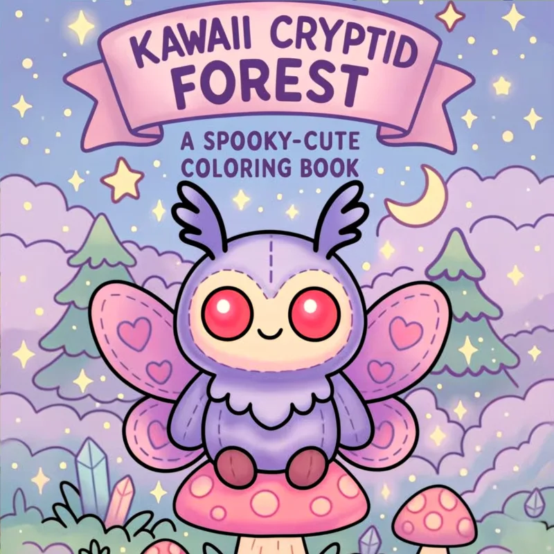 Mystical Creature Forest Coloring Book, Thick Paper, Coloring Graffiti Notebook for Kids & Adults, Hot New Cross-border Product