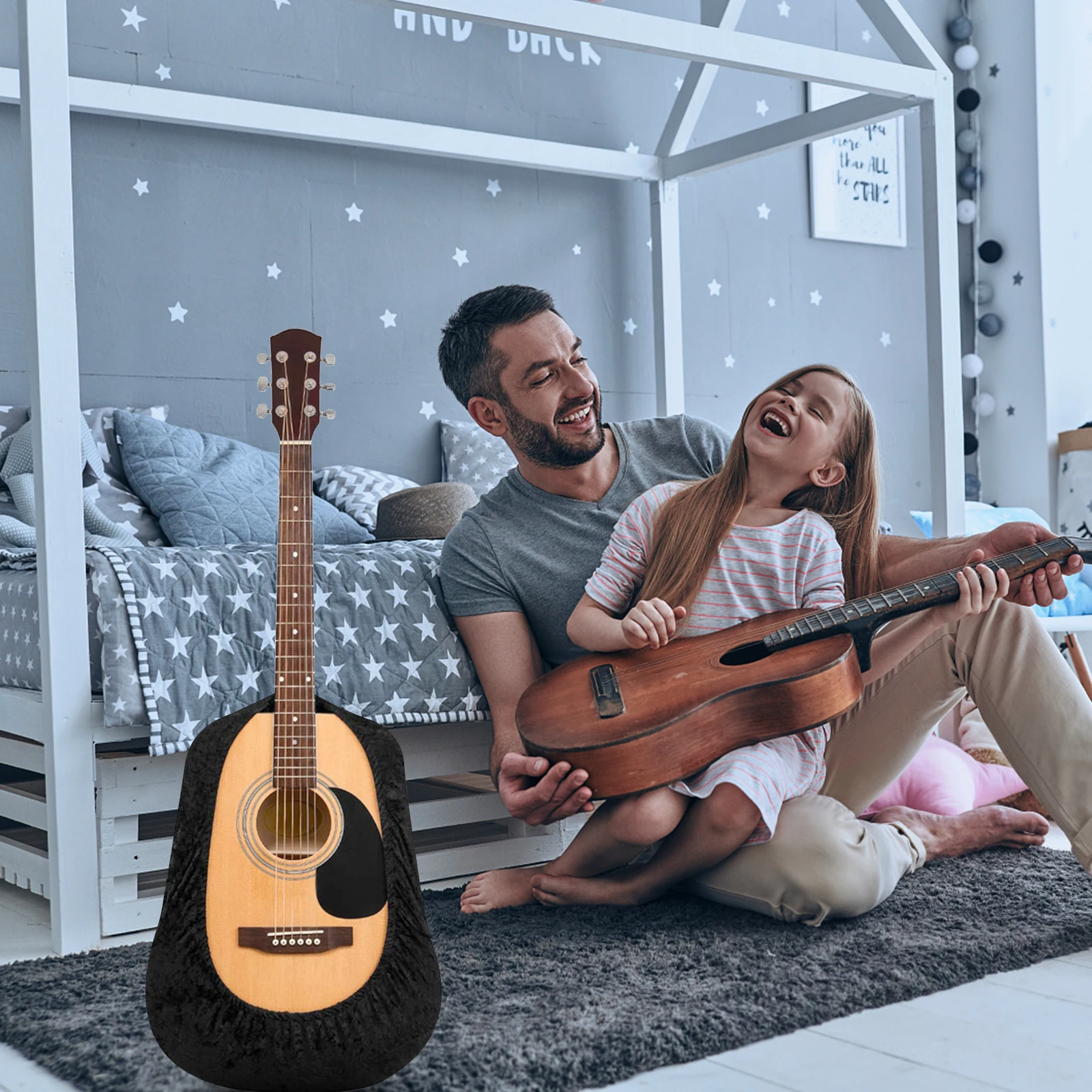 

Premium Dust Flannel Bass Protector Decorative Accessories Durable Lint Resistant Elegant Supple Cover for Electric Artistic