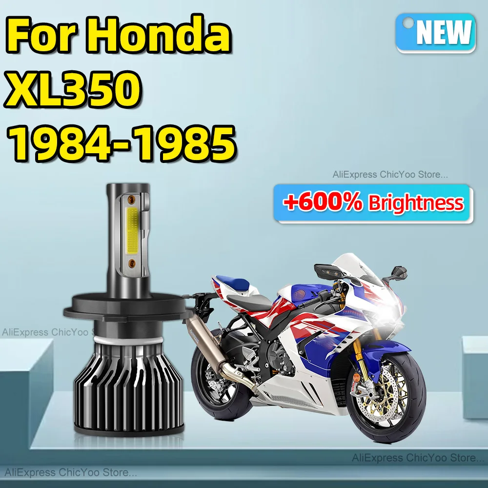 

H4 LED COB Motorcycle Headlight Bulb Canbus No Error Motorbike Headlamp 12V 15000LM whit Fan Cooling For Honda XL350 1984 1985