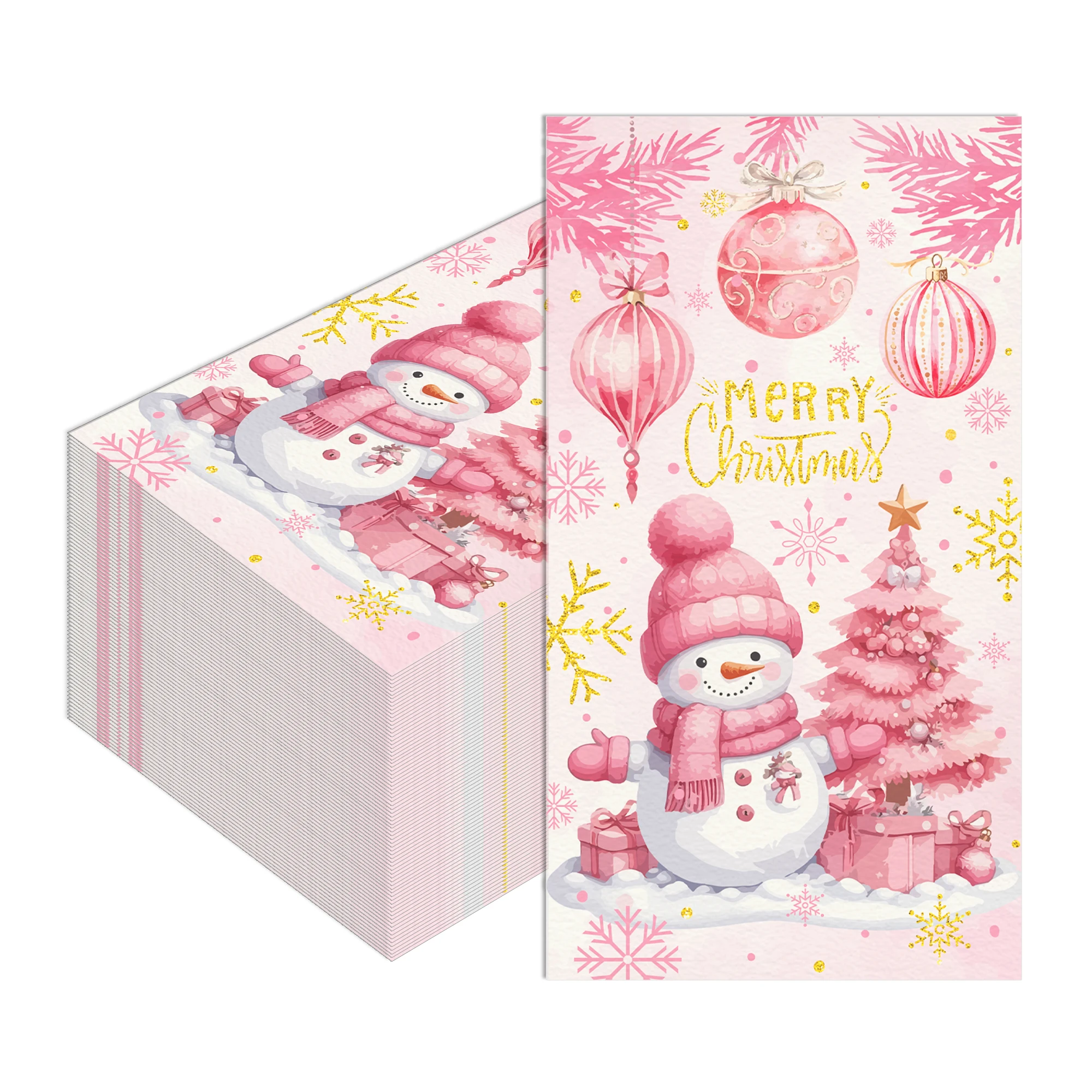 20/40/60 stücke Weihnachten Baum Schneemann Servietten Einweg Abendessen Papier Taschentücher Weihnachten Dekoration Für Weihnachten Party Liefert