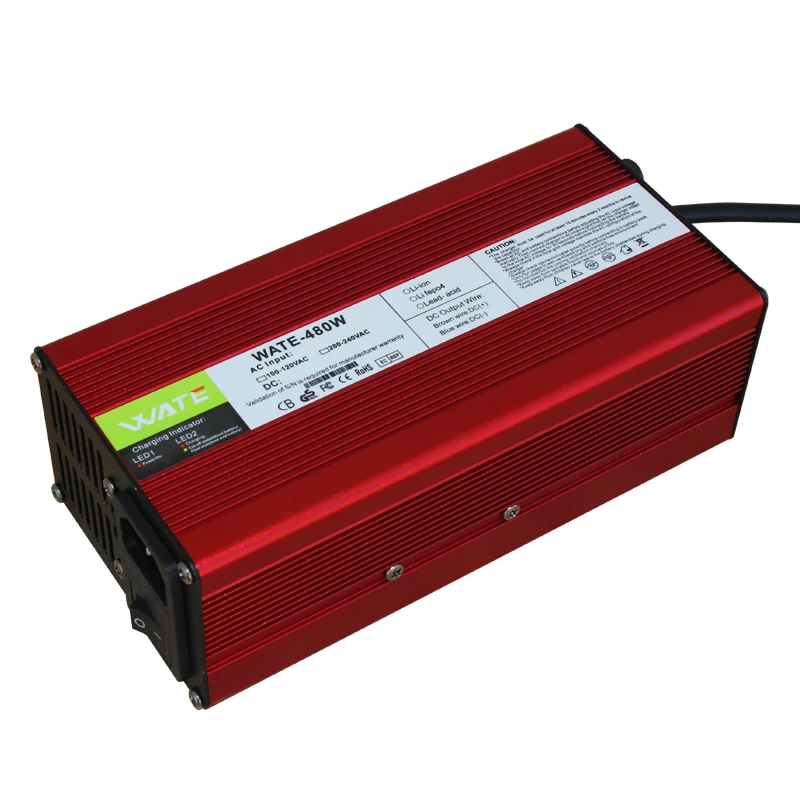 67.2V 6A Charger For 16S 59.2V Li-ion Battery 60V 6A Fast Charge Smart Aluminum Case Lipo Battery Charger 110V To 220V