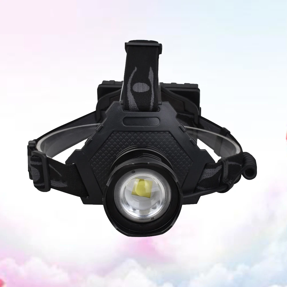 

Adjustable 90° Light Direction Retractable Zoom Headlamp Usb Charging Port 5 Modes Led Torch For Camping Hunting Cycling Red