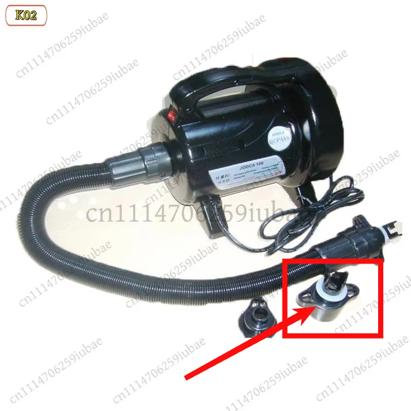 1200W AC Electric Air Pump High Pressure Inflator for Air Mattress Rubber Boat with Valve Adapters Accessories