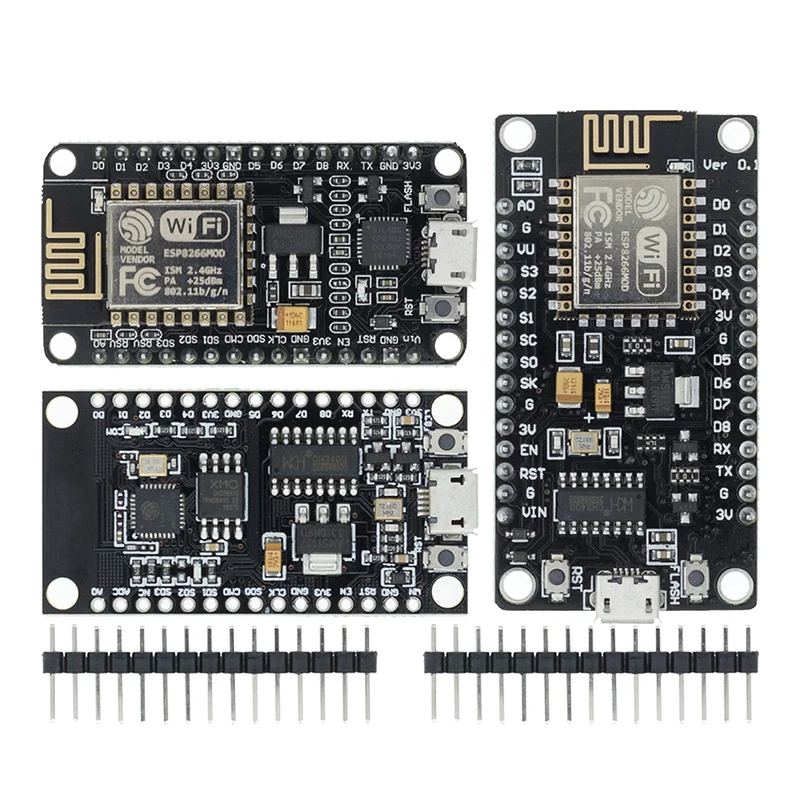 

Wireless Module CH340/CP2102/CH9102X NodeMcu V3 V2 V2.1 Lua WIFI Internet of Things Development Board Based ESP8266 ESP-12E