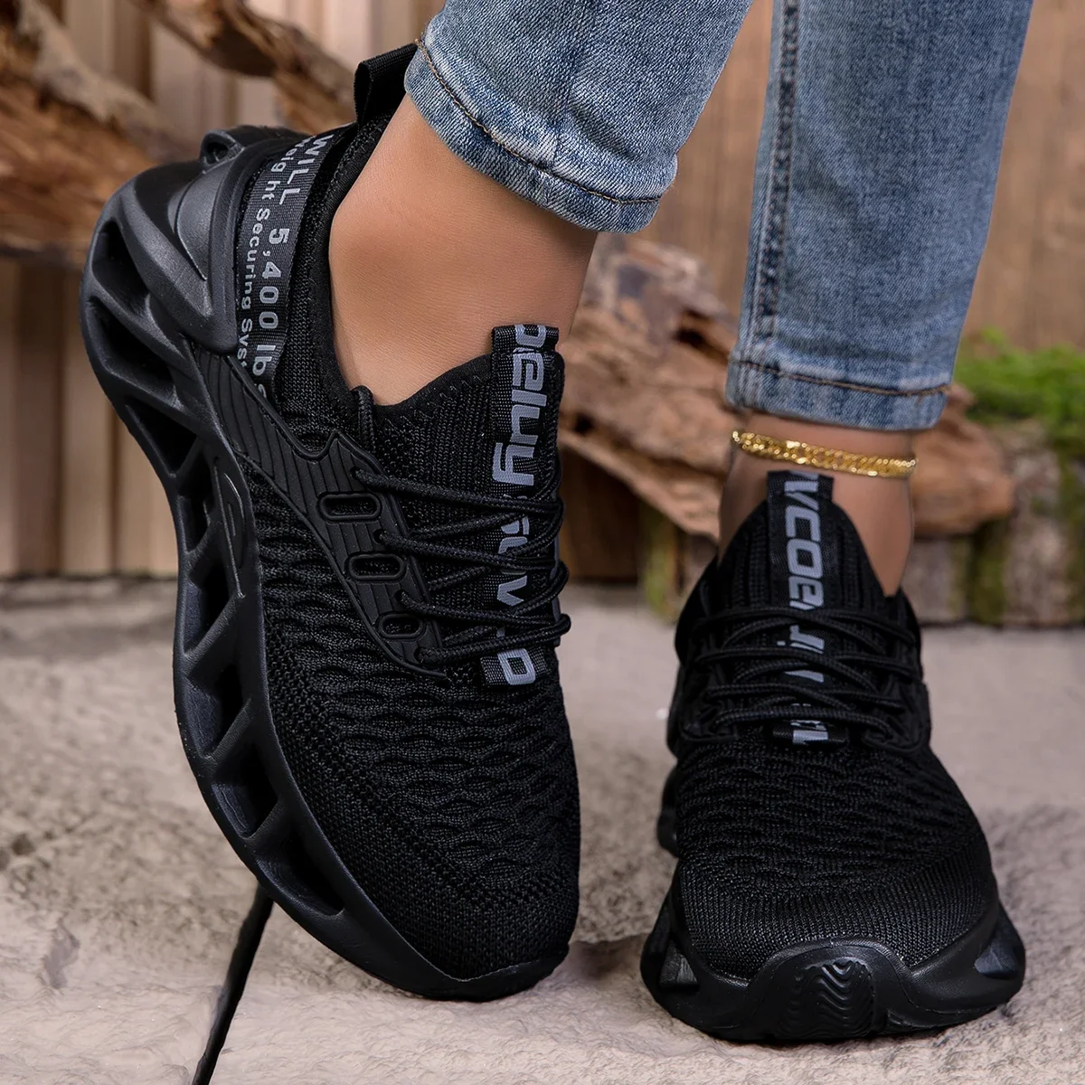 Damenschuhe für Herren und Damen, Laufsportschuhe, leichtes Mesh, atmungsaktiv, bequem, flach, weich, Tennisschuhe für Herren und Damen – Detail 14