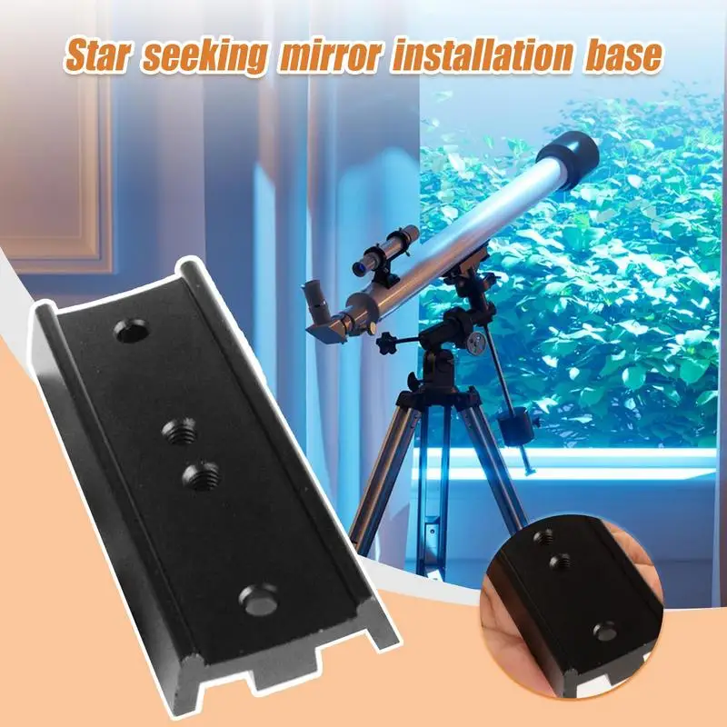 Dovetail Scope Mount 1/4in Metal 108mm Equatorial Telescope Mount Finder Scopes Connecting Saddles Video Stabilizers Tripod