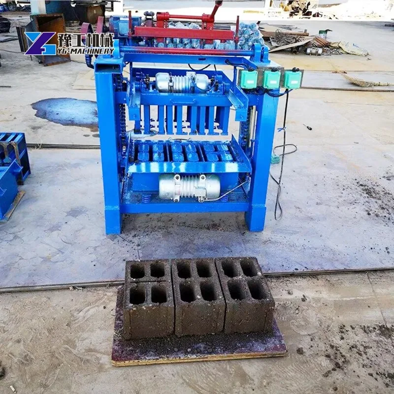Portable Concrete Brick Making Machine for On Site Construction Use
