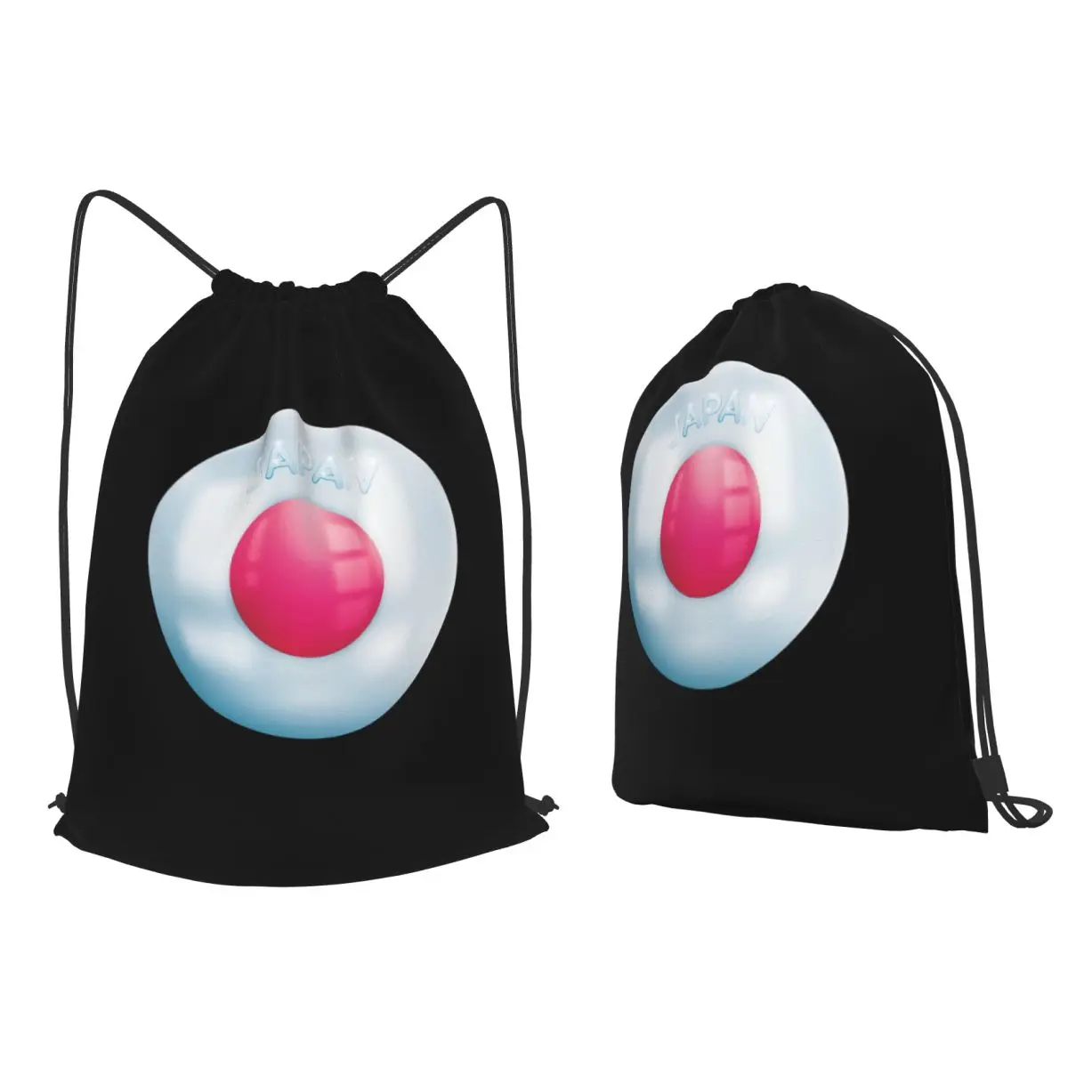 Japan Flag Crystal Ball Japanese Pride Backpacks Multi-function Drawstring Bundle Pocket Shoes Bag Book Bags for Travel Students