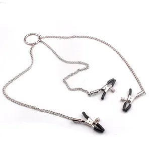 Pinces à mamelons sexy pour flirt, pinces à mamelons pour les lèvres, pinces à mamelons pour les seins, pinces à chaîne, esclave, jouets érotiques BDSM, outil sexuel pour femmes, jeu pour adultes 8 meilleures pinces à lèvres en vente - No 2