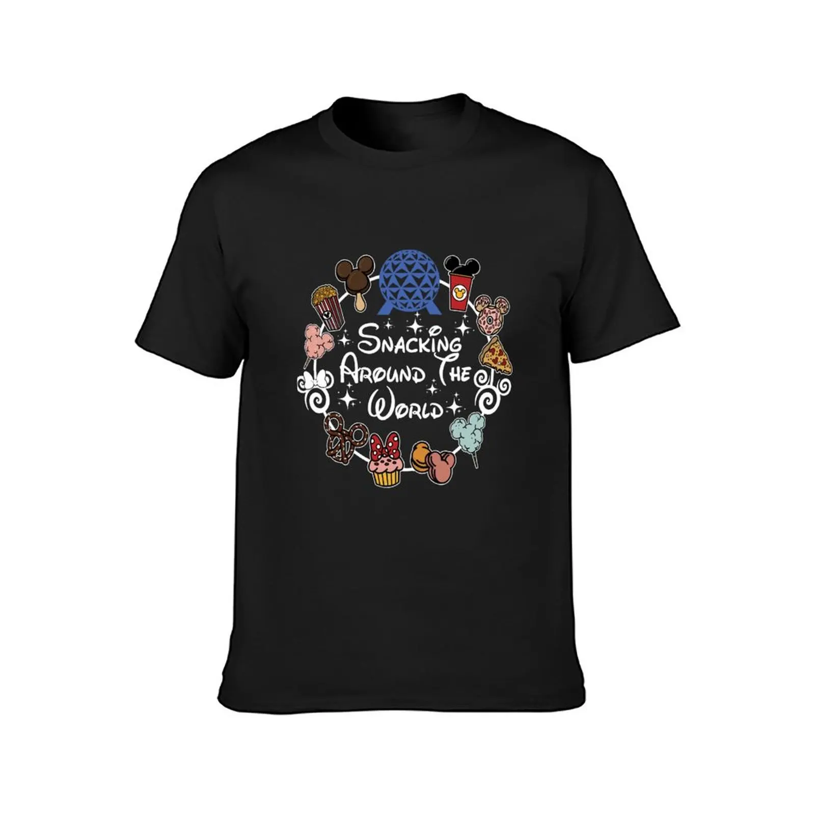 Snacking Around The World T-Shirt Blouse graphics Aesthetic clothing customs Men's t-shirt