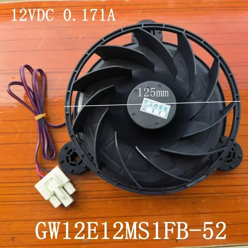 Para Nidec-piezas de Motor de ventilador de refrigerador Hisense, GW12E12MS1FB-52 (12VDC 0,171A)