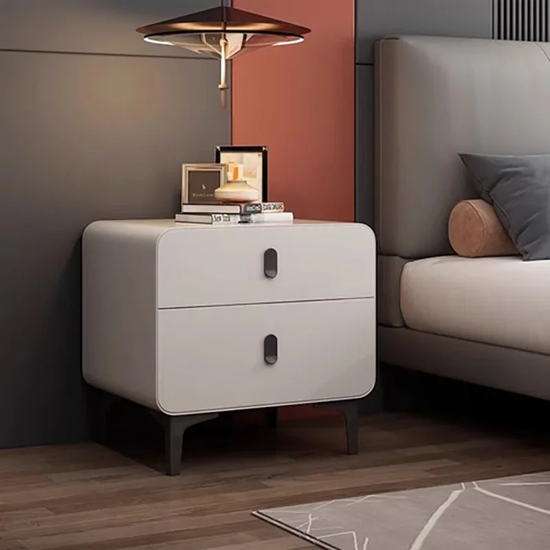 Luxury Storage Night Table Bedroom Trendy Unique Aesthetic Nightstand European Comfy Italian Mesitas De Noche Home Furniture