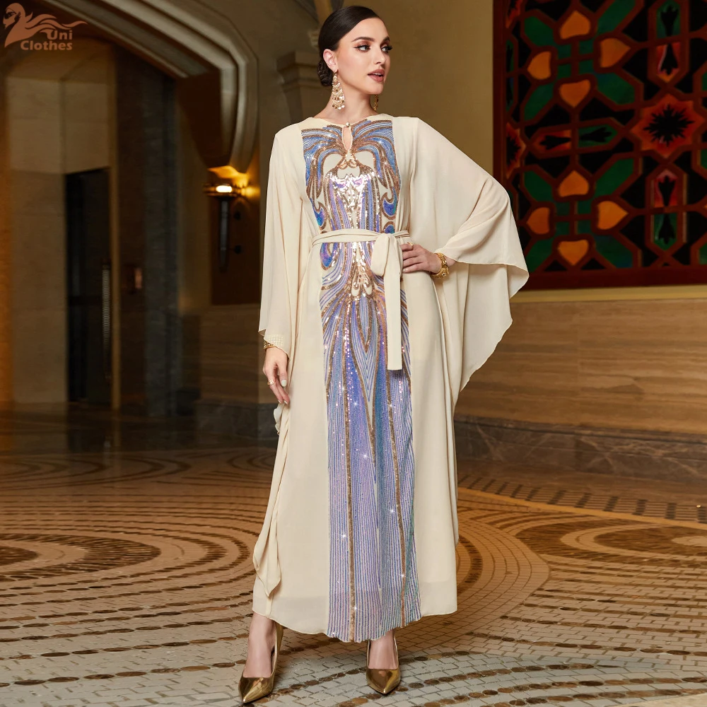 Elegante Abito da Sera con Ric - Embroidery Arabic recensione e prezzo
