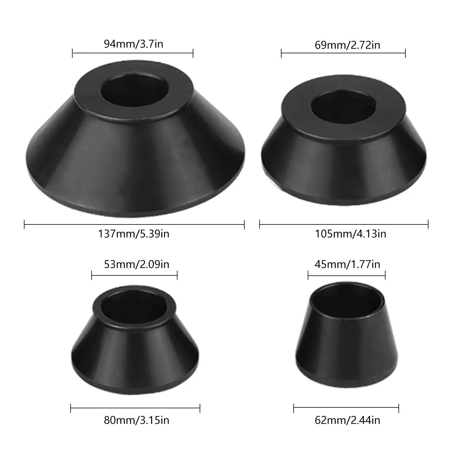 4x Wheel Balancer Adapter Cones Set 1.77