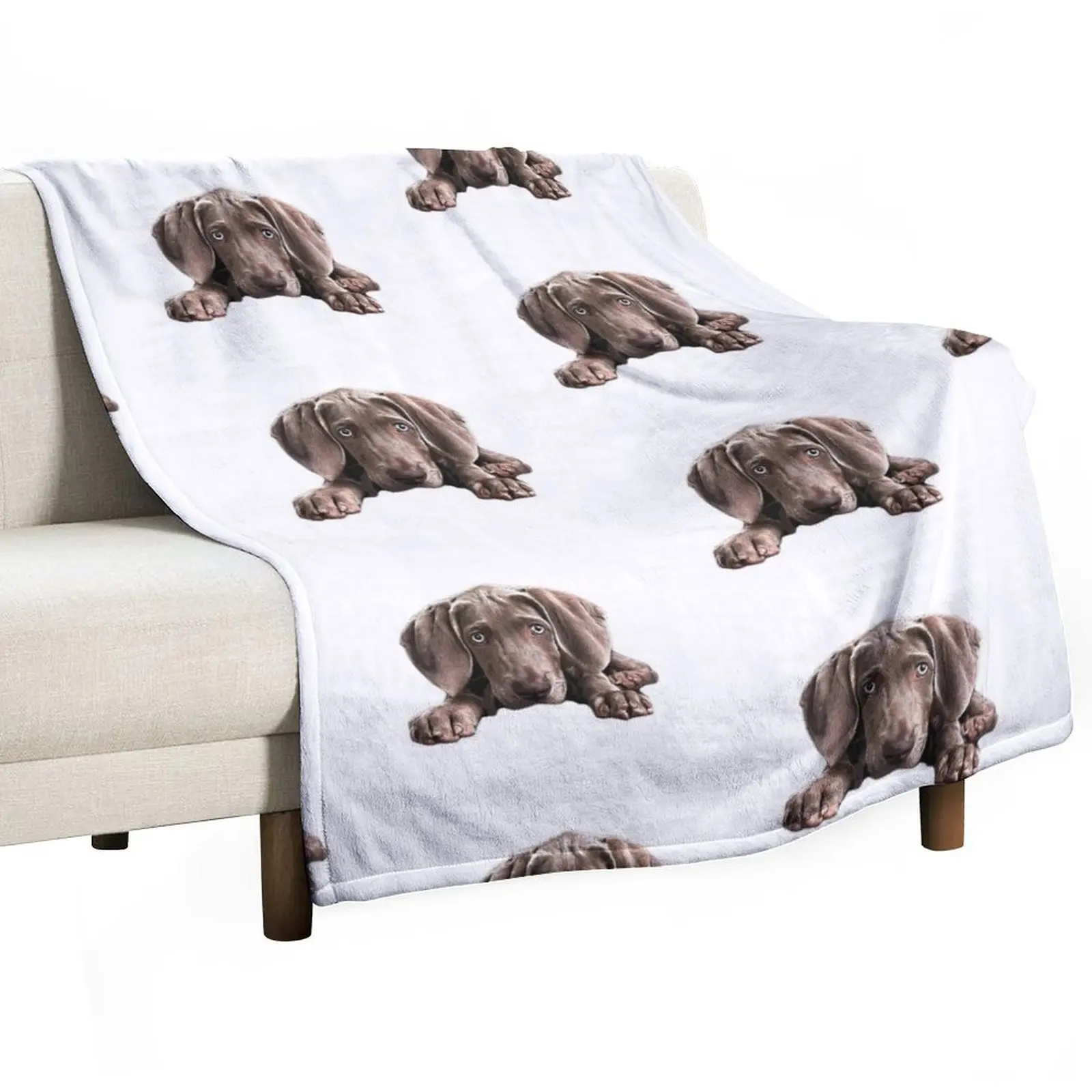 Weimaraner Cute Puppy Eyes Throw Blanket Extra Large Throw heavy to sleep Decorative Throw Blankets