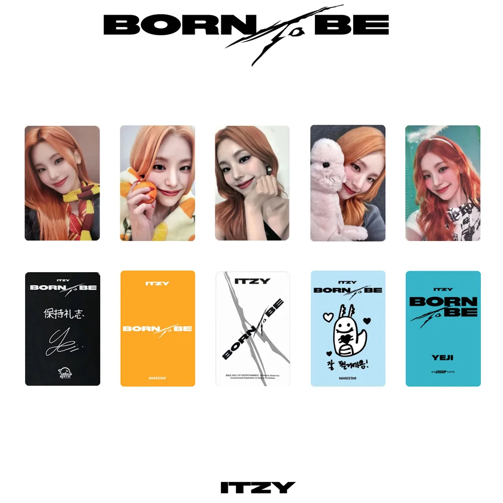 Kpop Idol 5pcs/set Lomo Cards ITZY Photocards BORN TO BE Photo Card MIDZY Postcard for Fans Collection