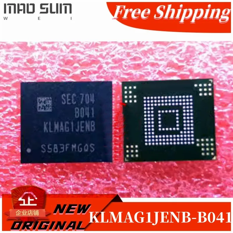 

Free Shipping 5PCS~20PCS/LOT KLMAG1JENB-B041 KLMAG1JENB B041 BGA153EMMC 5.1 16GB 100% New