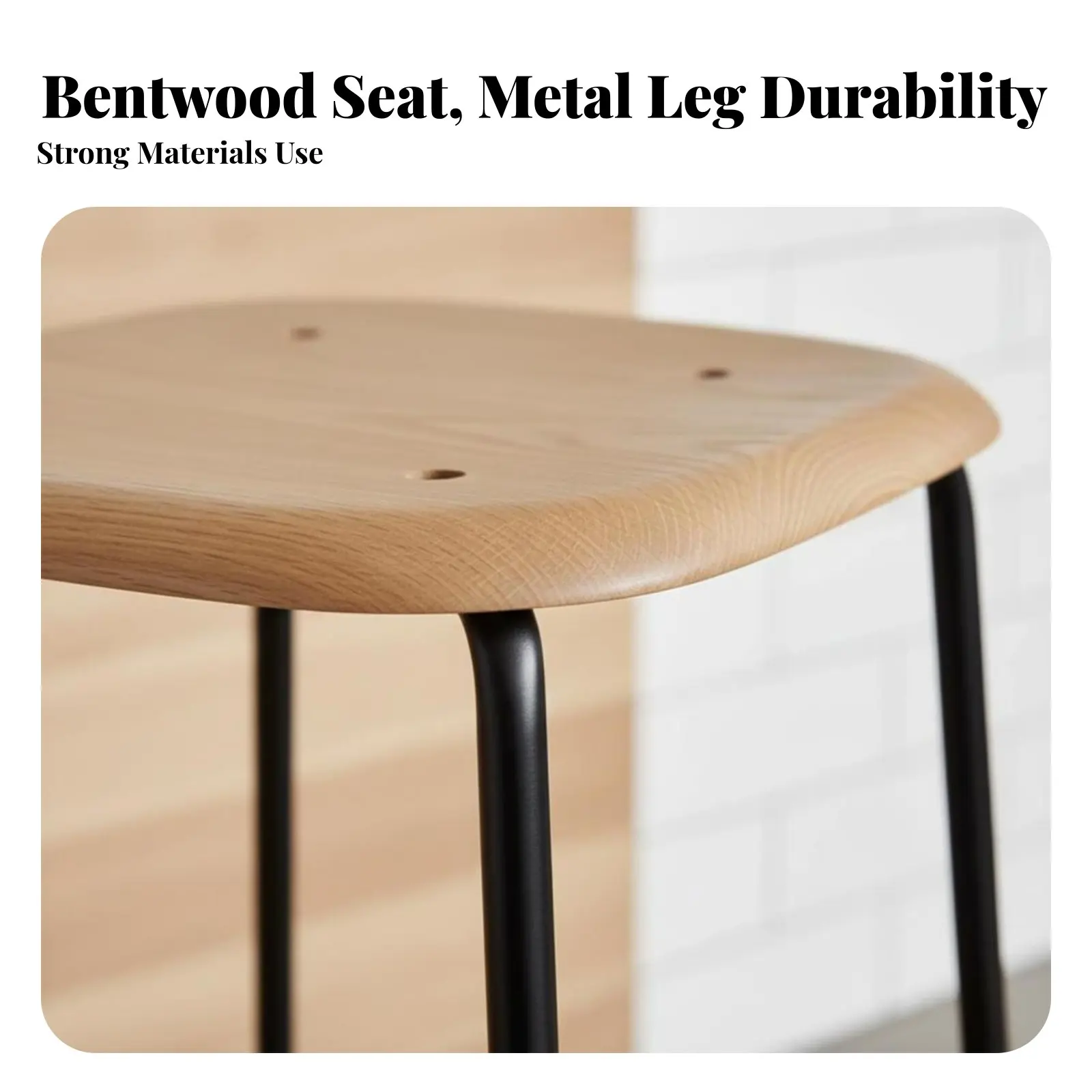 

Wireframe High Stool utilitarian design Bar Chair Minimalist Design with Footrest for Business Owners, Cafe, Restaurant