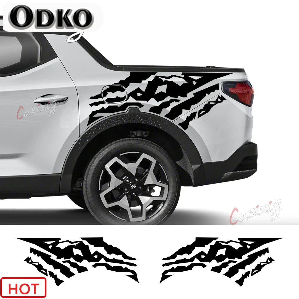 

Автомобильная наклейка для Hyundai Santa Cruz SE SEL Limited 2022 2023, наклейка на багажник, графика, все новые горы, авто грузовик, виниловый чехол