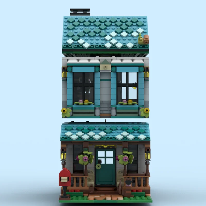 1511pcs MOC Cozier Thuis Gemodulared Model Bouwstenen Speelgoed Architectuur Monteren Creatieve Baksteen Kinderen Kerstcadeaus Verjaardag