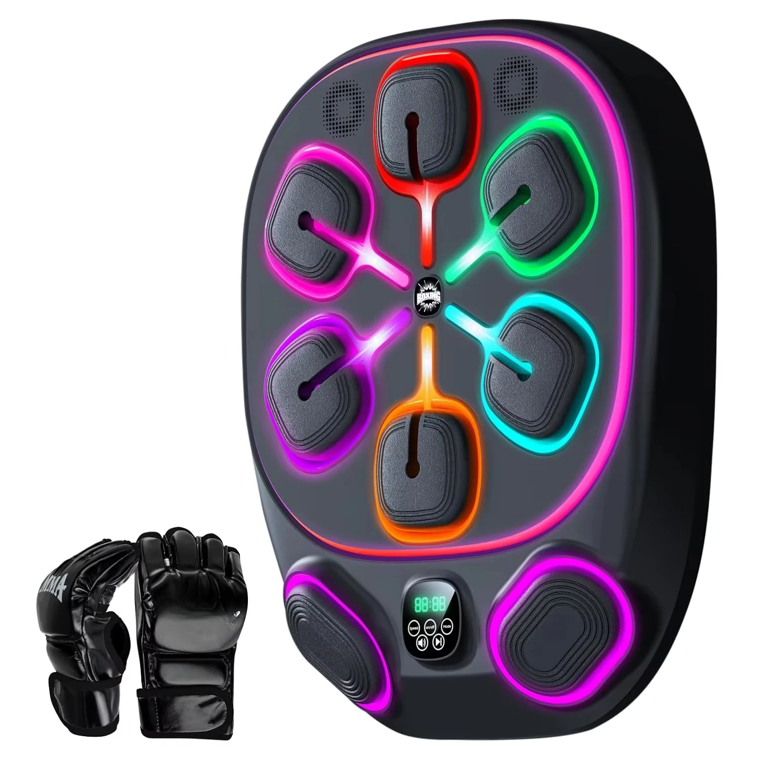 Music Boxing Machine Smart Target Punching Bag Fitness Training Equipment with