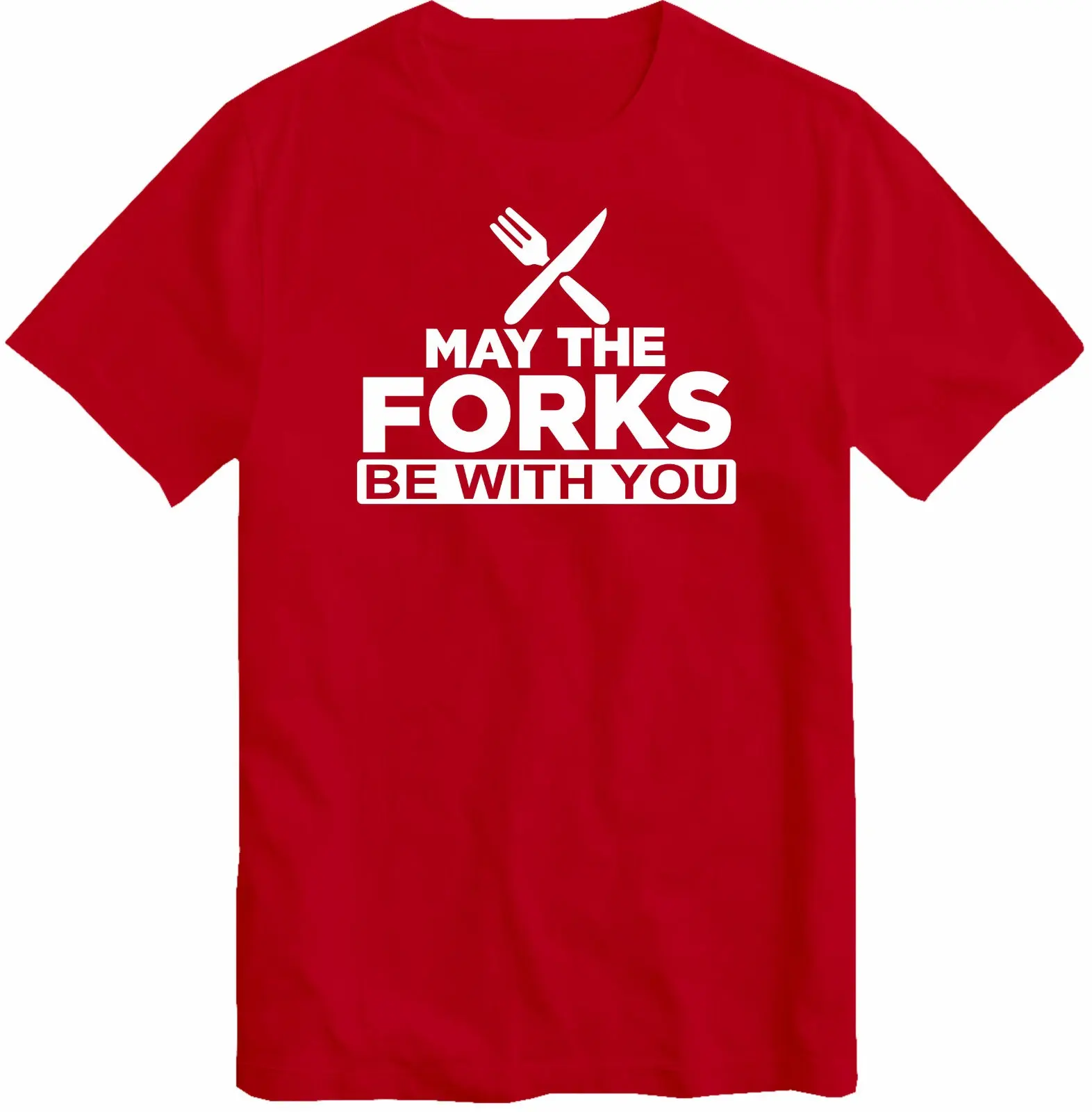 May The Forks Be with You BBQ Lover T-Shirt Meat Lover Cooking Gifts for Dad,Husband, Chef, BBQ Party Tailgating T Shirt Top
