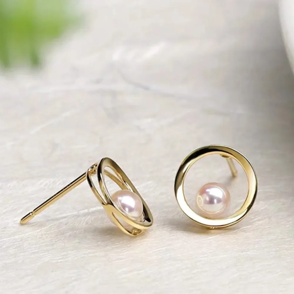 

WOMEN Pearl Earrings 7-8mm AAA High-quality Sweet Fairy with A Design Sense of AKOYA 925S Freeshippings Items