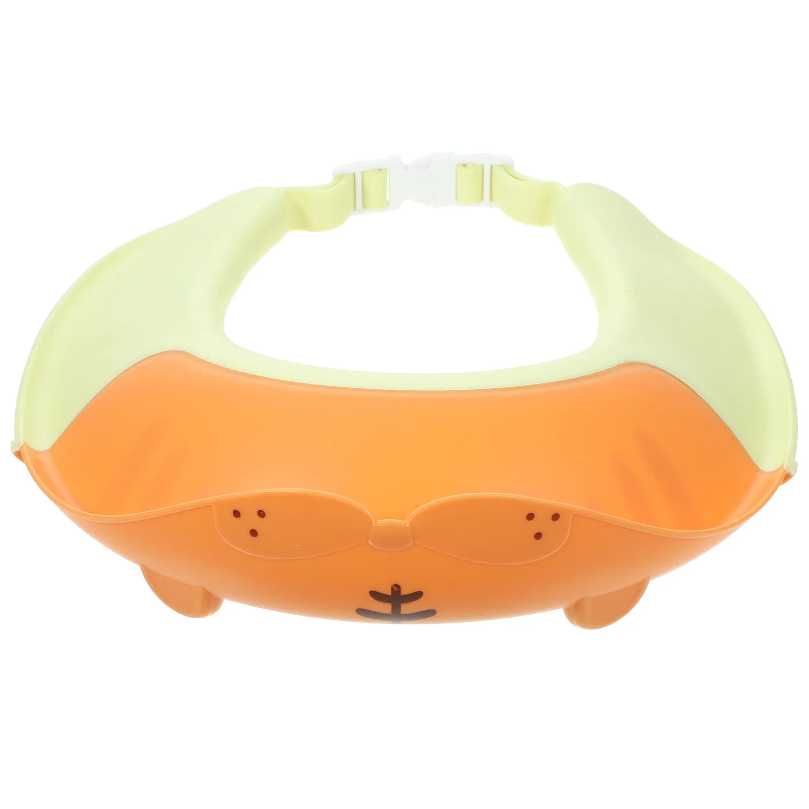 

Baby Shower Cap Cartoon Design Adjustable Buckle Bath Visor Hair Washing Shield Prevent Water Shampoo for Toddlers Kids