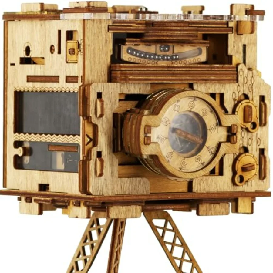 

iDventure Cluebox PRO - Sherlock's Camera - Escape Room Game - 3D Wooden Puzzle for Adults - Sequential Puzzle Box - Brain Teas