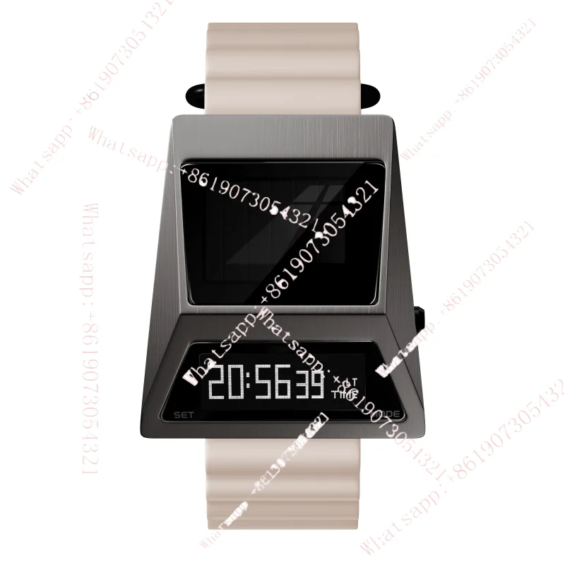 Driver Watch Silicone Strap Retro Futuristic Simple Fashion Solar S3000