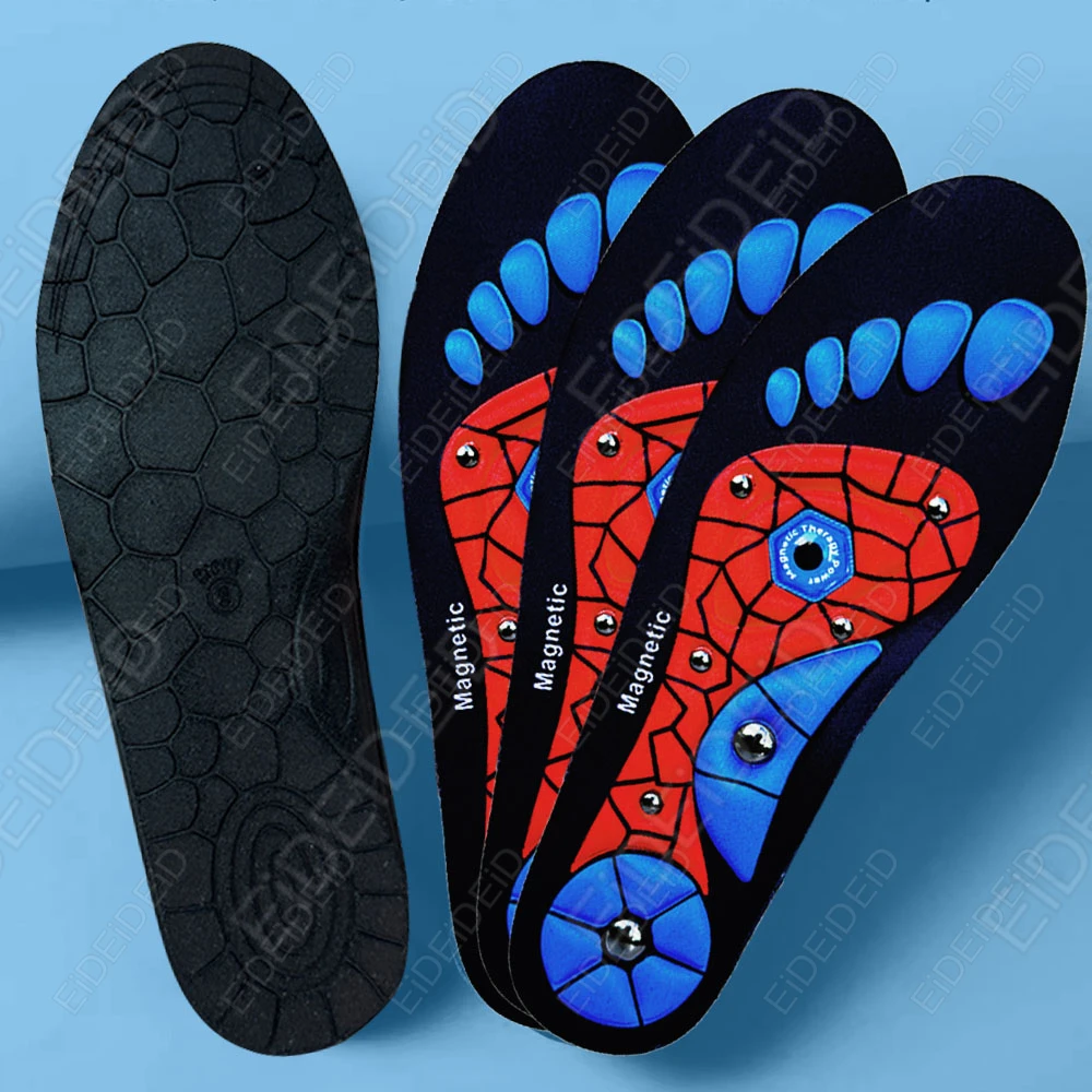 Magnetic Massage Insoles Acupressure Inserts Arch Support Orthopedic Acupressures Shoes Pads Relieve Tired for Men Women Unisex