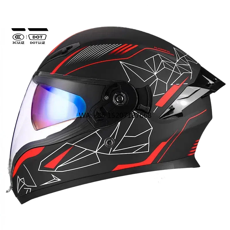 

Одобренный AD DOT мотоцикл, быстросъемная хлопковая подкладка, всесезонное использование, двойной козырек, корпус из АБС-пластика, модель 988