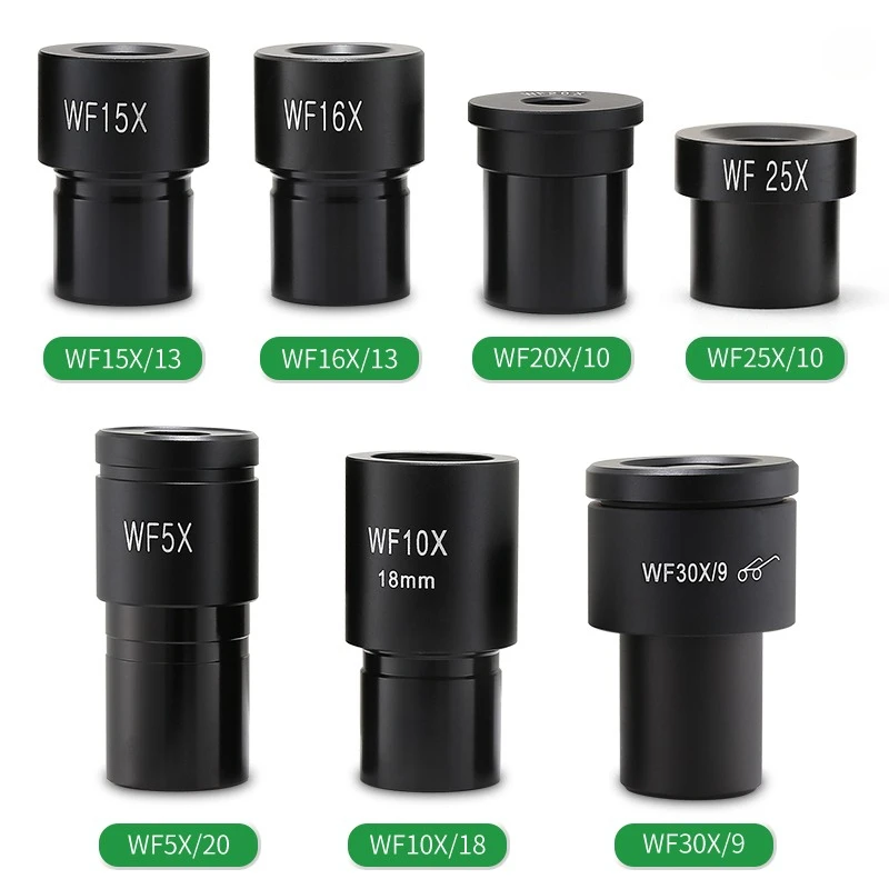 WF5X WF10X WF15X WF16X WF20X WF25X Biological Microscope Wide Angle Eyepiece 23.2mm Interface Micrometer Optional Education Use - Image 3