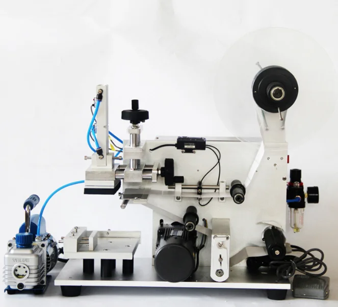 

Semi-Automatic Labeller Machinery Adhesive Sticker Labeler Equipment Round Bottle Labeling Machine