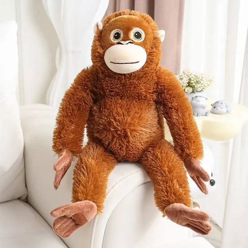 Neueste Simulierte Kuschel-Gorilla-Puppe Kawaii Plüschtier-Figur Cartoon-Anime Niedliches Kinder-Geburtstags- und Feiertagsgeschenk – Detail 4