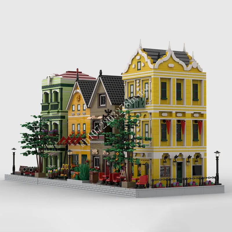 

10470 PCS Modular City Street View Building Blocks European Architecture Model Assembly Toy for Home Decoration Collection Gift