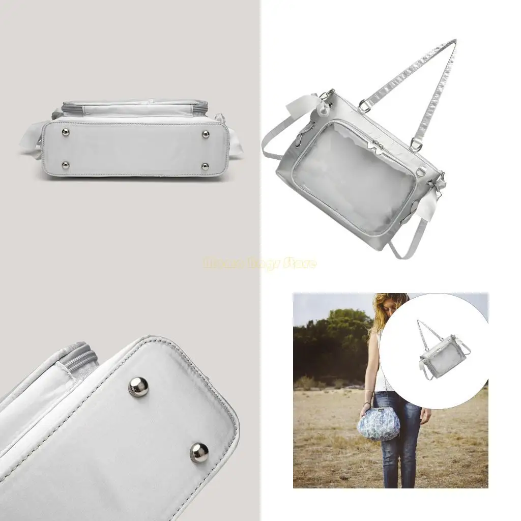 X90d iTabag галстук с бантиками поперечного купа с прозрачной сумкой для ручки с верхней ручкой для школьной сумки школьная