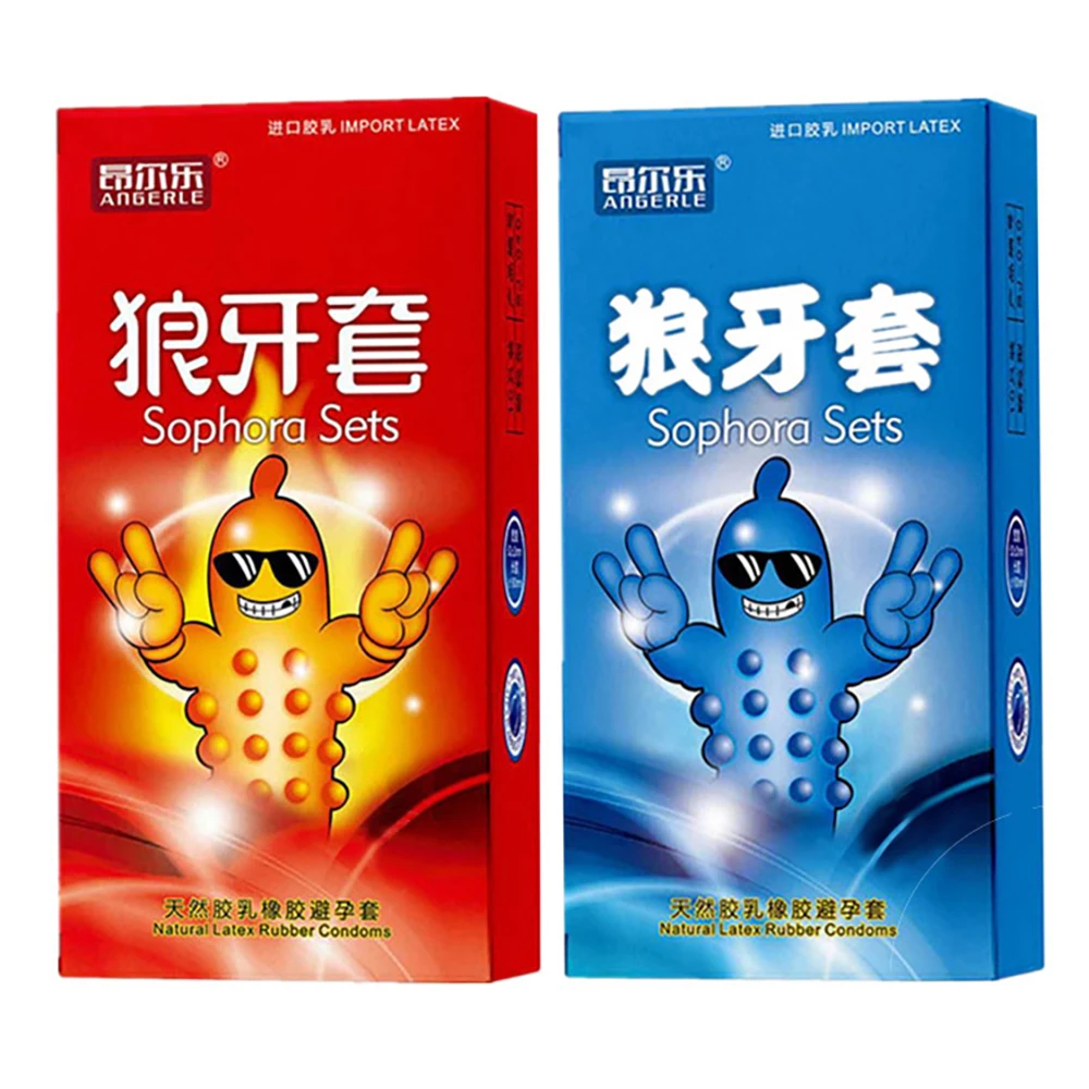 10PCS Men Condoms Big 3D Particles Condoms Women G-spot Vaginal Stimulation Condoms Ultra Thin Penis Sleeve Adult Sex Products