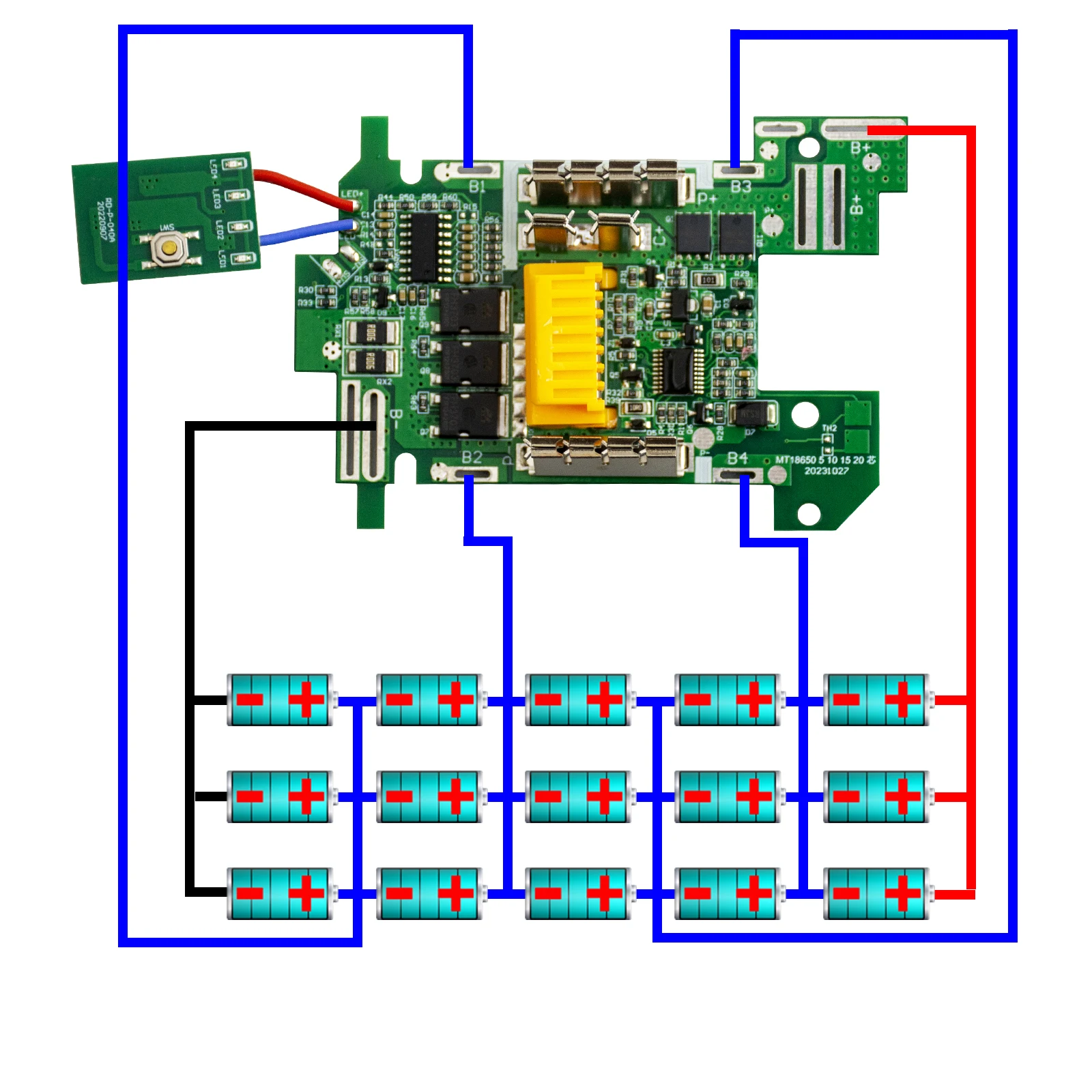 BL1890 Li-ion Battery Case PCB Charging Protection Circuit Board Shell Box BL1860-15 For Makita 18V 9.0Ah Sticker Label Housing
