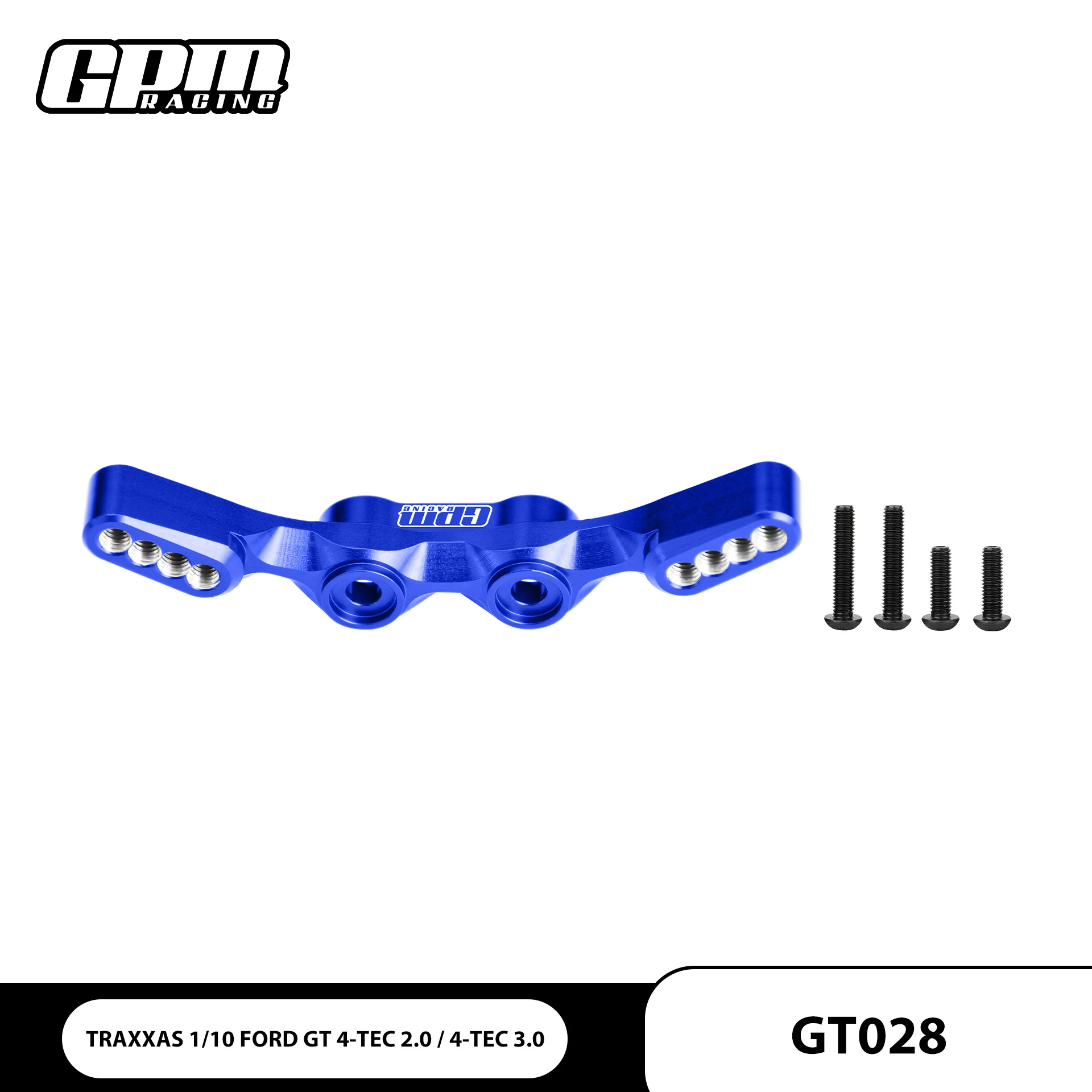 GPM Aluminum Front Shock Towers For TRAXXAS 1/10 Ford GT 4-Tec 2.0 / 4-Tec 3.0