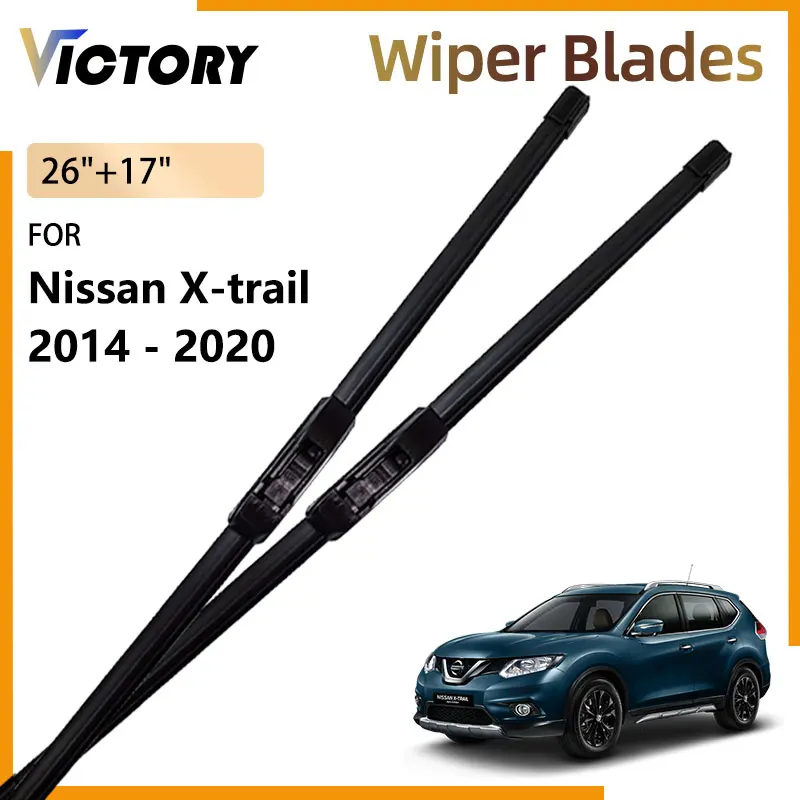 For Nissan X-trail X trail Rogue T32 2014 - 2020 2019 2018 2017 2016 2015 Front Wiper Blades Windshield Windscreen Brush 26