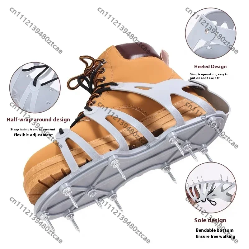 Assembled Epoxy Floor Spiked Shoes 2.8-5cm Nail Length Cement Self Leveling Construction Spike Shoes for Working Use