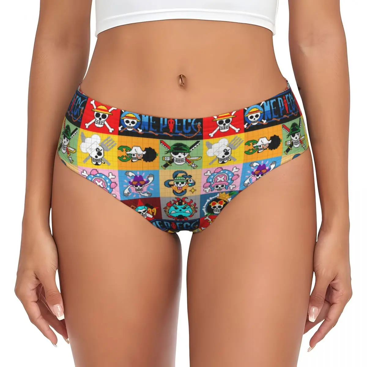 

Женские дышащие трусики с принтом аниме One Piece Луффи, комикс-белье