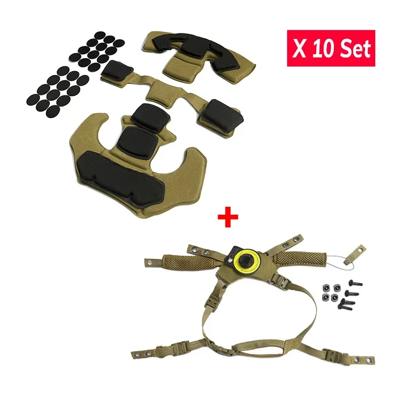 

NEW Wendy Helmet Suspension System Tactical Helmet Adjustable Lanyard FAST MICH Outdoor Hunting Helmet Accessory Spongy Pad