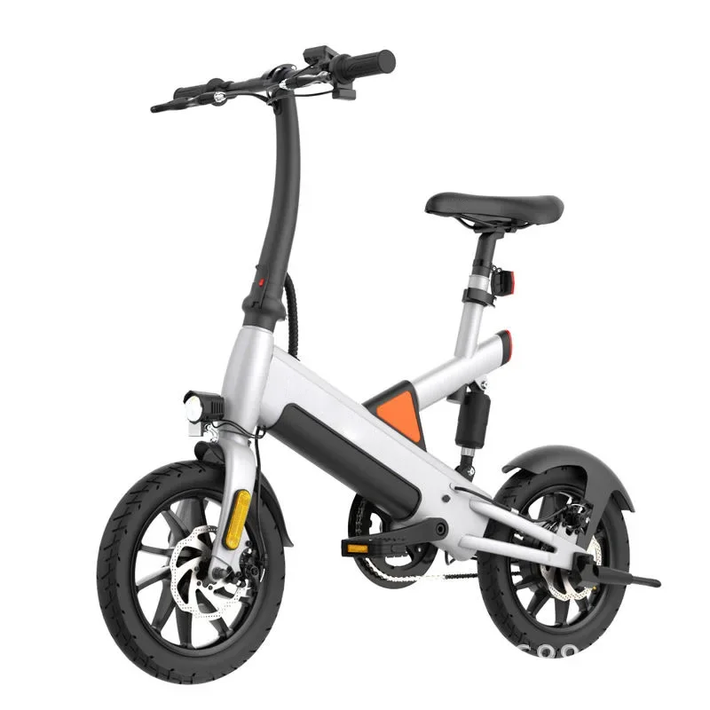 New National Standard 14-Inch Folding Variable Speed Driving Adult Assistance Two-Wheel Electric Bike