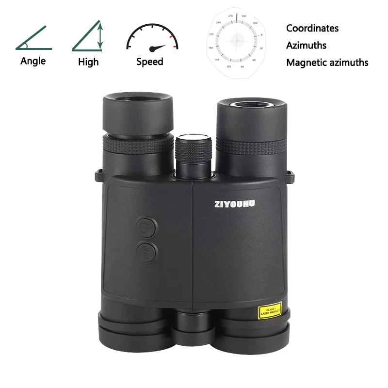 Imagem -02 - Ziyouhu-laser Range Finder Telescópio Binocular Low Light Night Vision Telêmetro a Laser para Caça de Golfe Ferramentas de Medição