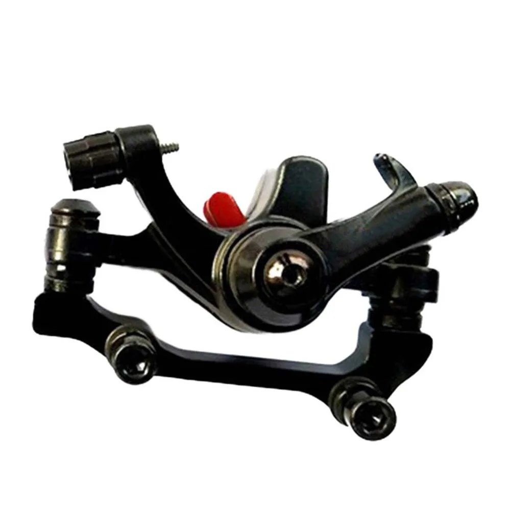 Bicycle Front Rear Mechanical Disc Brake Caliper Aluminum Body Supports 180mm Front and 160mm Rear Mounting Requirements