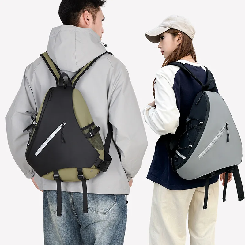 

New Korean Style Crossbody Bags for Men Functional Shoulder Bag Riding Chest Pack Casual Backpack Мужская сумка Bolsa de hombre