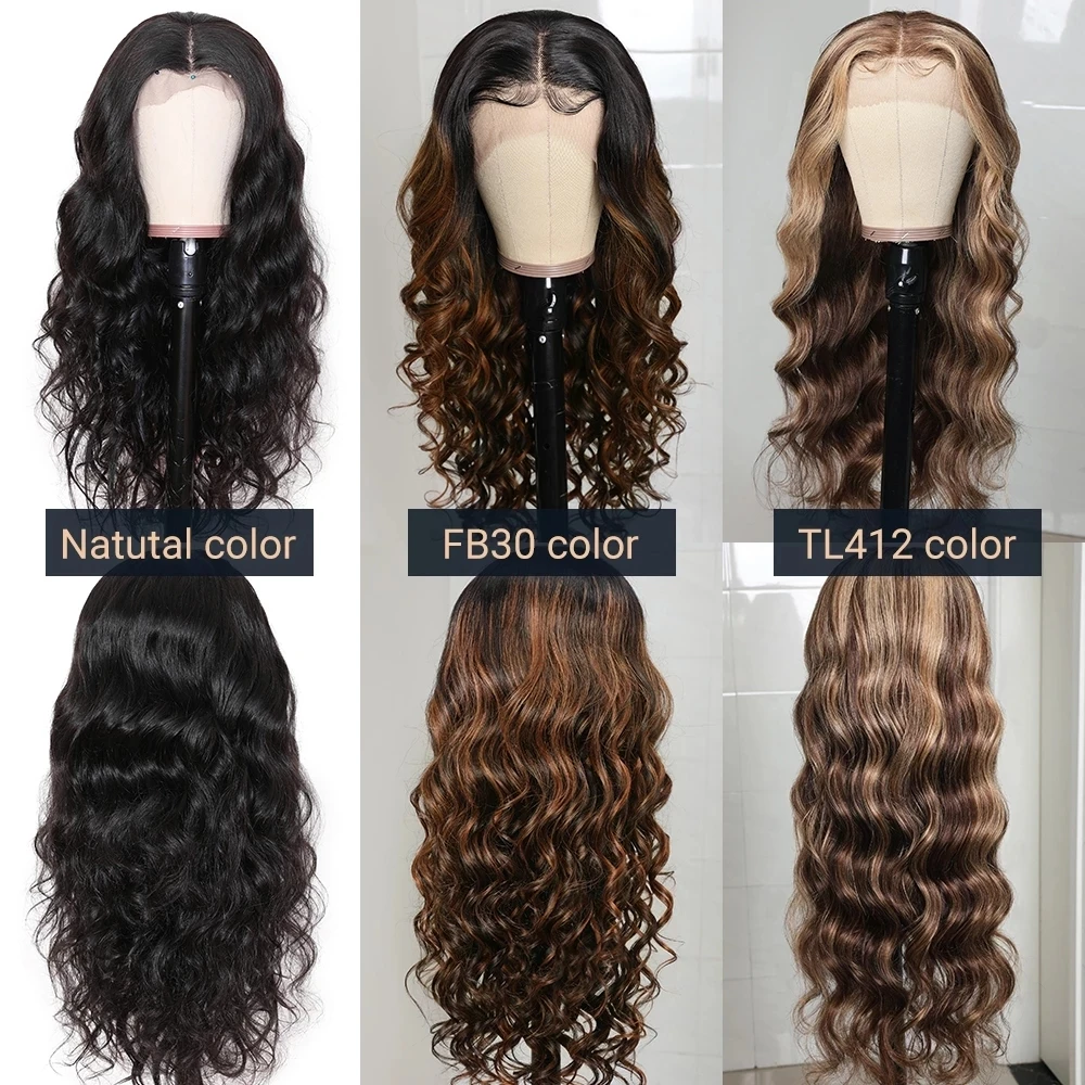 Parrucche per capelli umani Nadula Hair 150% Body Wave parrucche frontali in pizzo 13x 4 parrucche pre-pizzicate bionde miele per donna