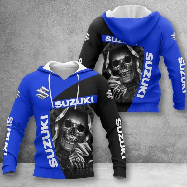 Suzuki Motorcycle Team Competition 2026 Summer New Men's Suitable for Daily Outdoor Sports Zipper Hoodie